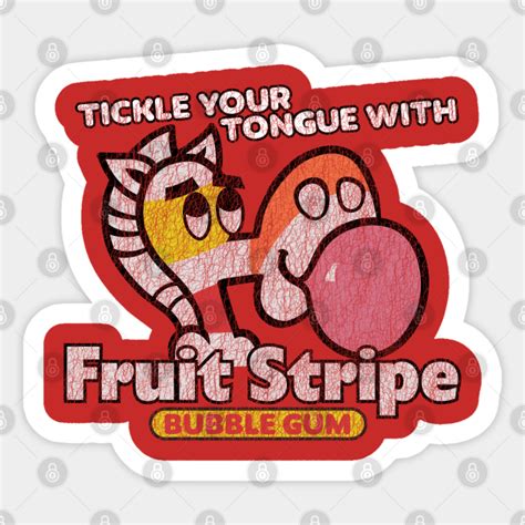 Fruit Stripe Gum - Fruit Stripe - Sticker | TeePublic