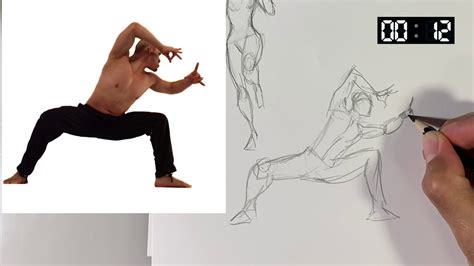 Figure Drawing Gesture Practice 4 - YouTube