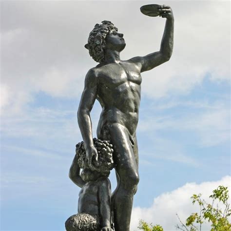 Bacchus Bronze Garden Statue