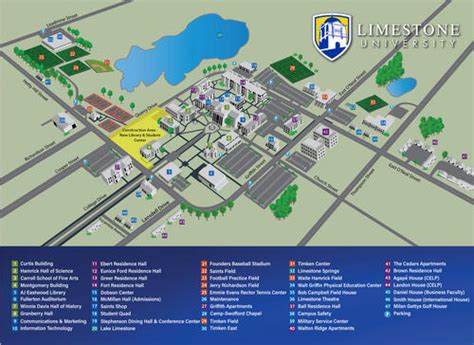 Campus Map | Limestone University