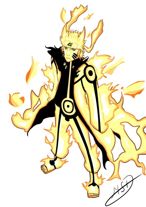 Naruto Kyuubi Mode Fan Art by 3-arrows on DeviantArt