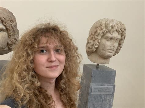 Seems like the Greeks had some good curly hair routine! And good taste ...