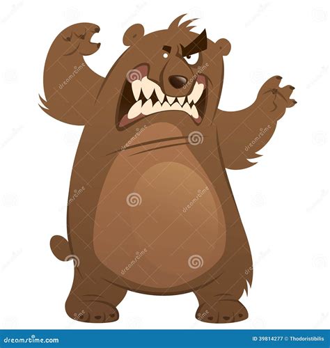 Brown Bear Cartoon Standing