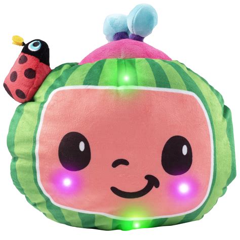 Cocomelon Melon Singing Light Up Plush Pillow Toy - Features Cocomleon ...