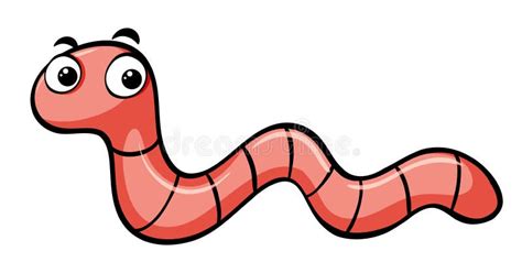 Large Animated Earthworm Clipart