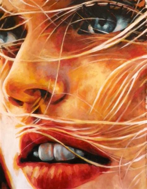 Blond close up(sold) Painting by Thomas Saliot | Saatchi Art | Thomas ...