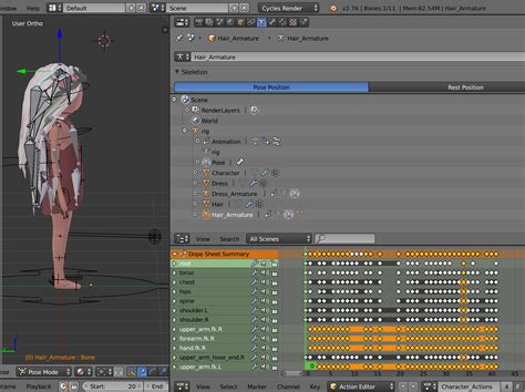 rigging - Splitting Blender animation into separate clips - Blender ...