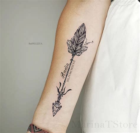 Indian Arrow Tattoo Forearm