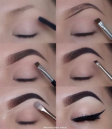 Preenchimento de sobrancelhas #repost @makeupby.esca | Easy eye makeup ...