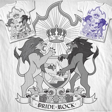 Score Simba VS Scar armorial by Elena K on Threadless