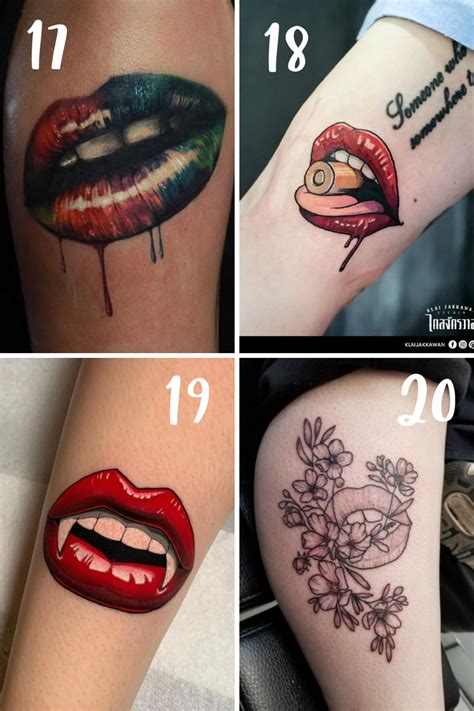 73 Flirty Lips Tattoo Designs - TattooGlee Lips Tattoo Ideas Kisses ...