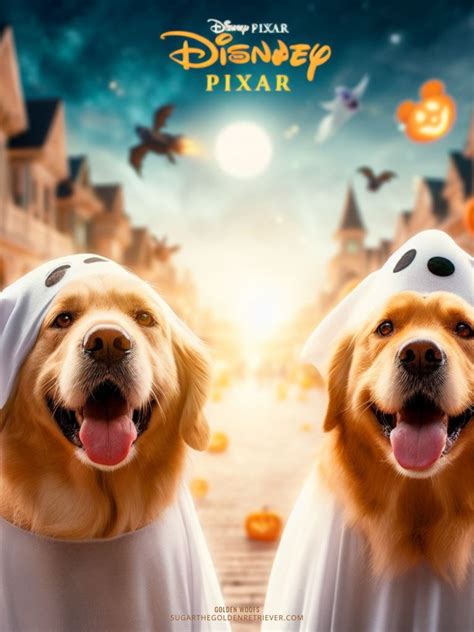 Bing Image Creator Disney Pixar AI Dog Trend - Golden Woofs