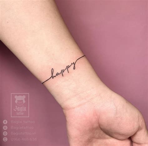 xăm chữ happy cho nữ | Tattoo quotes, Tattoos, Instagram