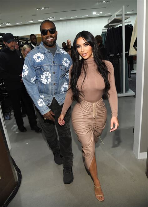 Kim Kardashian and Kanye West at the SKIMS Nordstrom Launch | POPSUGAR ...