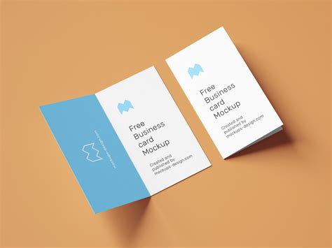 Folded Business Cards Template