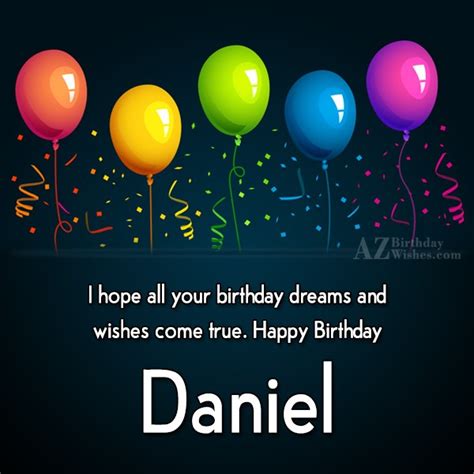 Happy Birthday Daniel