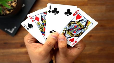 Easy Trick With 4 Cards : Magic Tutorial - YouTube