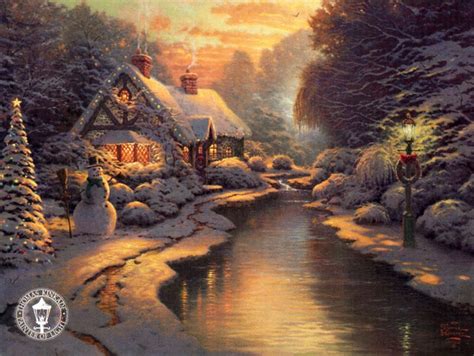 Thomas Kinkade Winter - Winter Fan Art (23436551) - Fanpop