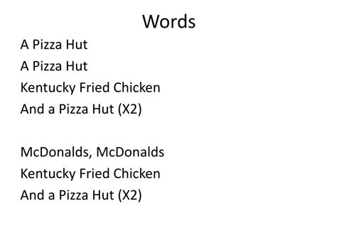 PPT - Pizza Hut Song PowerPoint Presentation, free download - ID:1852442