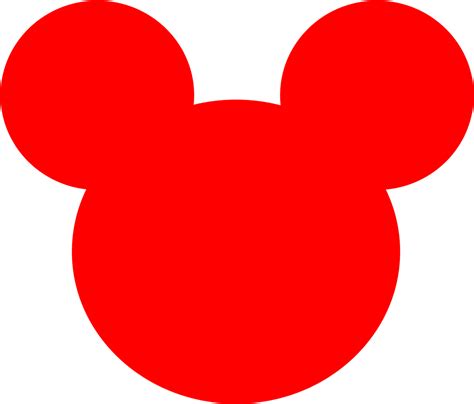 Mickey Mouse Red Background PNG