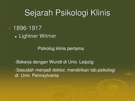 PPT - PSIKOLOGI KLINIS PowerPoint Presentation, free download - ID:4029013