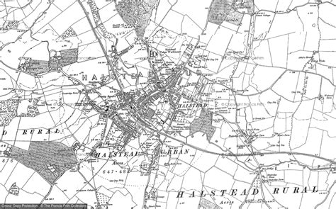 Historic Ordnance Survey Map of Halstead, 1896