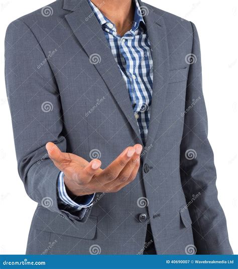 Businessman Holding Hand Out Stock Image - Image of corporate, handsome ...