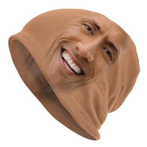 Cursed Dwayne the Rock Johnson Face Meme Beanie Hat - Etsy Canada