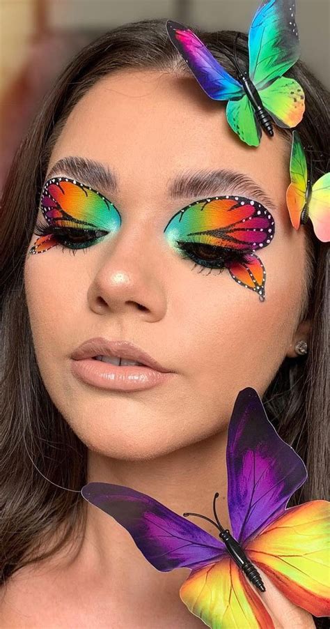 Butterfly Hot Makeup Trends for the Season : Rainbow Butterfly Makeup ...