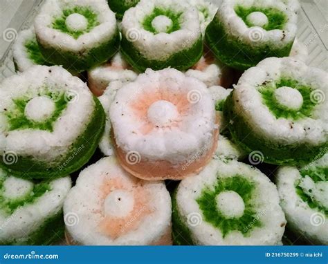 Flower Cakes of Putu Ayu, Indonesian Traditional Food Stock Image ...