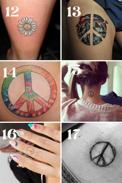 Modern Peace Tattoo Designs & Ideas - TattooGlee Cute Simple Tattoos ...