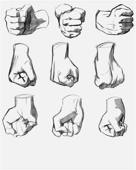 fist drawing down back - Google Search | Hand drawing reference ...