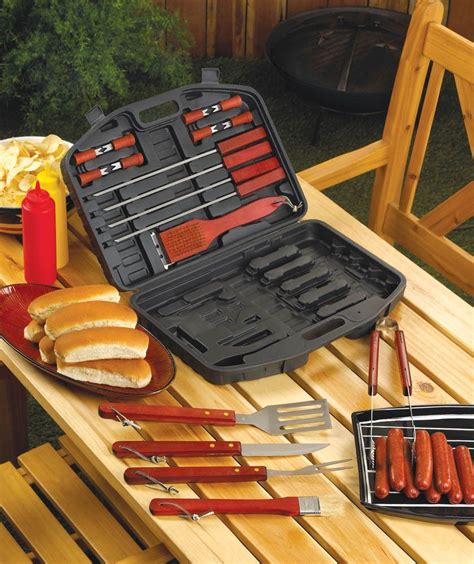 Deluxe Bbq Tool Set | Bbq tool set, Barbeque tools, Bbq set