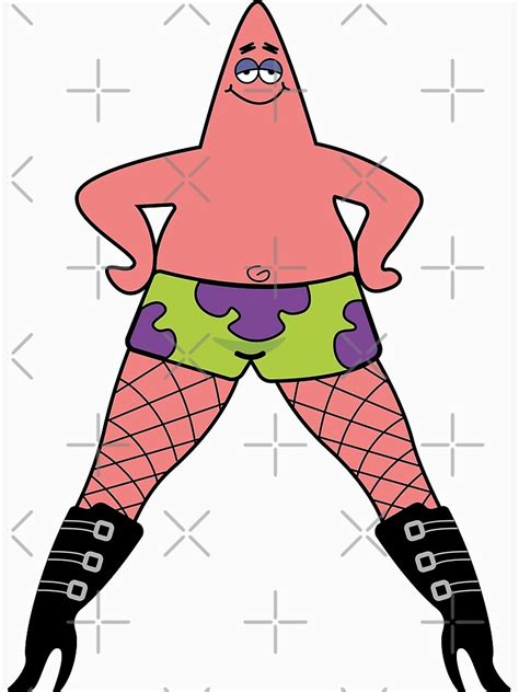 "Patrick Star with boots" Poster for Sale by frangipanms | Redbubble