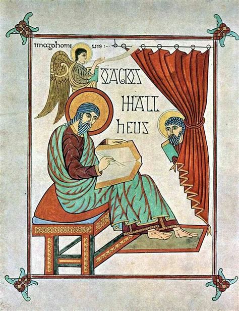 St. Matthew the Evangelist | Art history, Book of kells, Medieval art