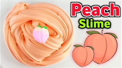 🍑PEACHY CREAM BUTTER SLIME🍑 How to make Peach Slime at home easy [ASMR ...