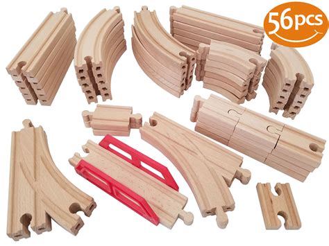 Wooden Train Track Pieces - Image to u