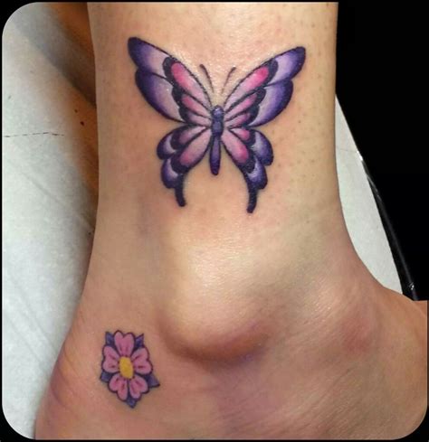 Pin by Stephanie Warrilow on possible Tat's | Purple butterfly tattoo ...