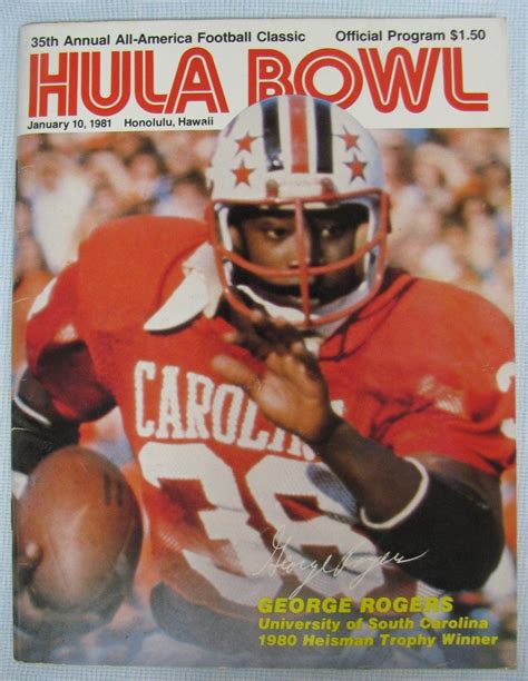 HULA Bowl Official Program Hawaii 1981