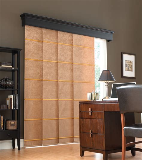 Fancy Brown Vertical Blinds For Patio Doors Canada With Dark Gray ...