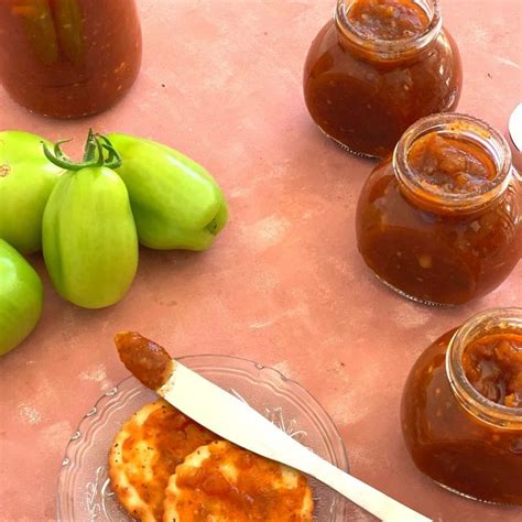 Easy Green Tomato Chutney (Preserve Garden Harvest) - Cook With Renu