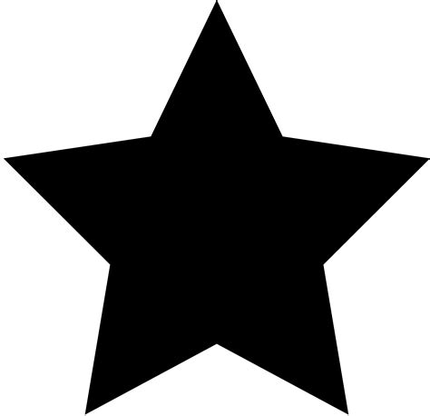 Large Star Clip Art Black And White