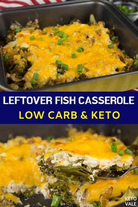 Cheesy Keto Fish Casserole Low Carb Recipe | KetoVale