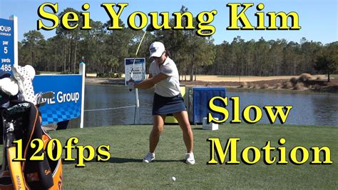 SEI YOUNG KIM 120fps FACE ON DRIVER GOLF SWING 1080 HD - YouTube