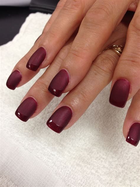 Matte French Tip Nails