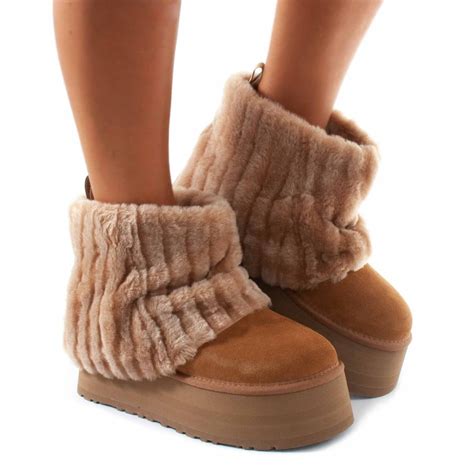 ugg platform mini sherpa boots | Ugg classic mini, Cute uggs, Fluffy boots