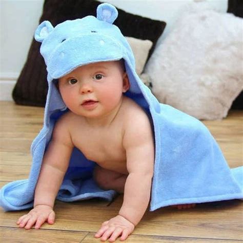 Blue Cotton Baby Hooded Towel at Rs 150/piece in Ahmedabad | ID ...