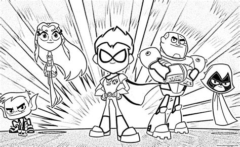 Teen Titans Go Coloring Pages Characters - XColorings.com