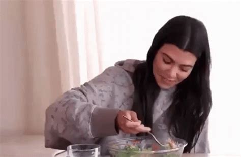 Healthy GIF - Laughing Haha Eating Salad - Discover & Share GIFs