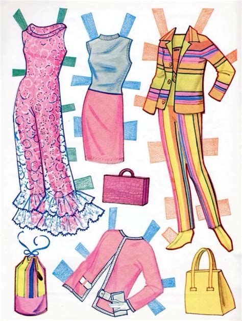 Paper Dolls as Fashion History — silveragelovechild: This Barbie Paper ...